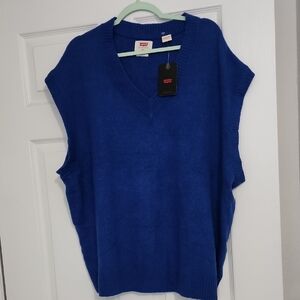 Levi's Royal Blue V-Neck Sweater Vest